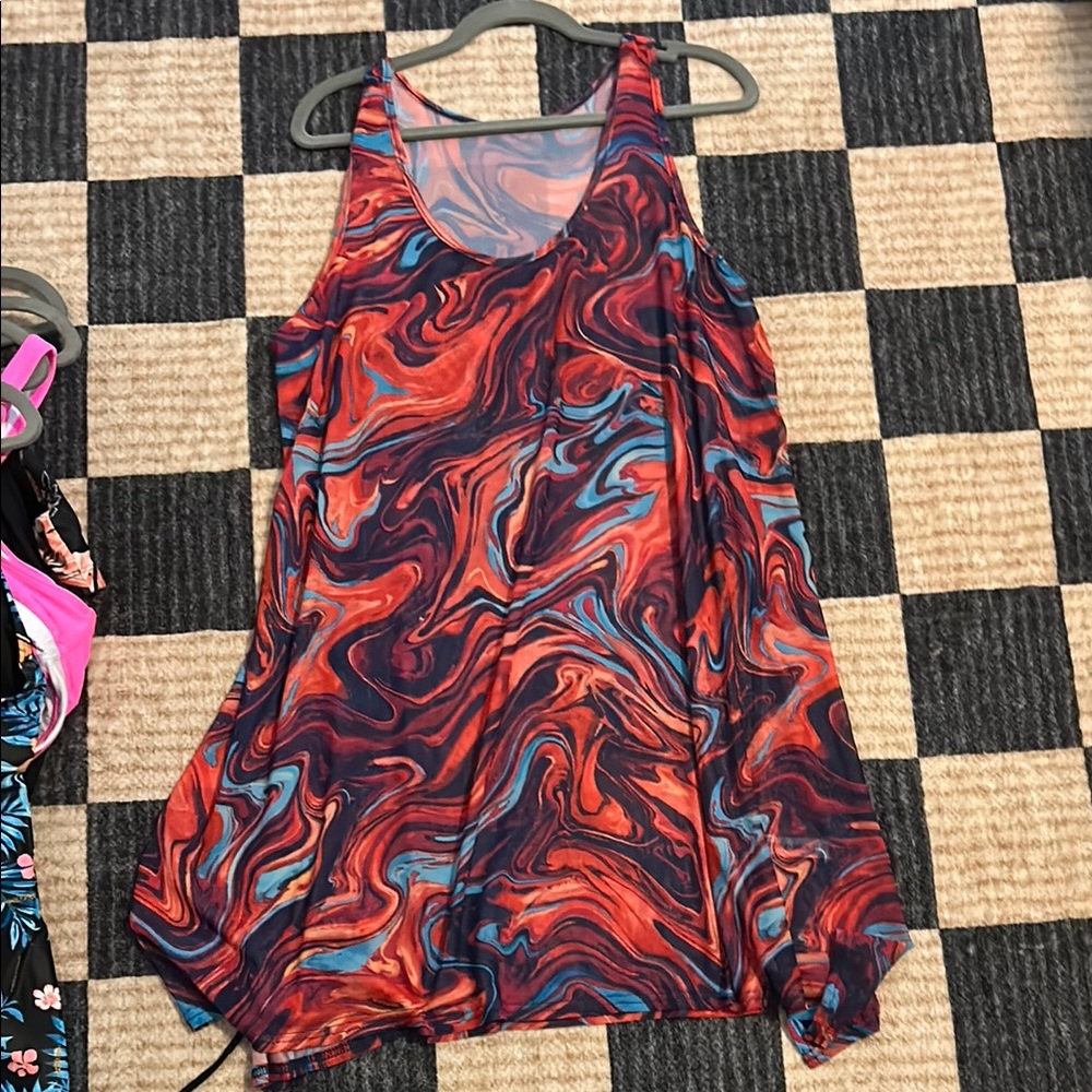 Vibrant Swirl Pattern cover up